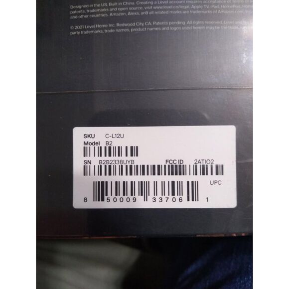 Level Touch Invisible Smart Lock Deadbolt Door C-L12U B2 Nickel New Sealed - Picture 6 of 6